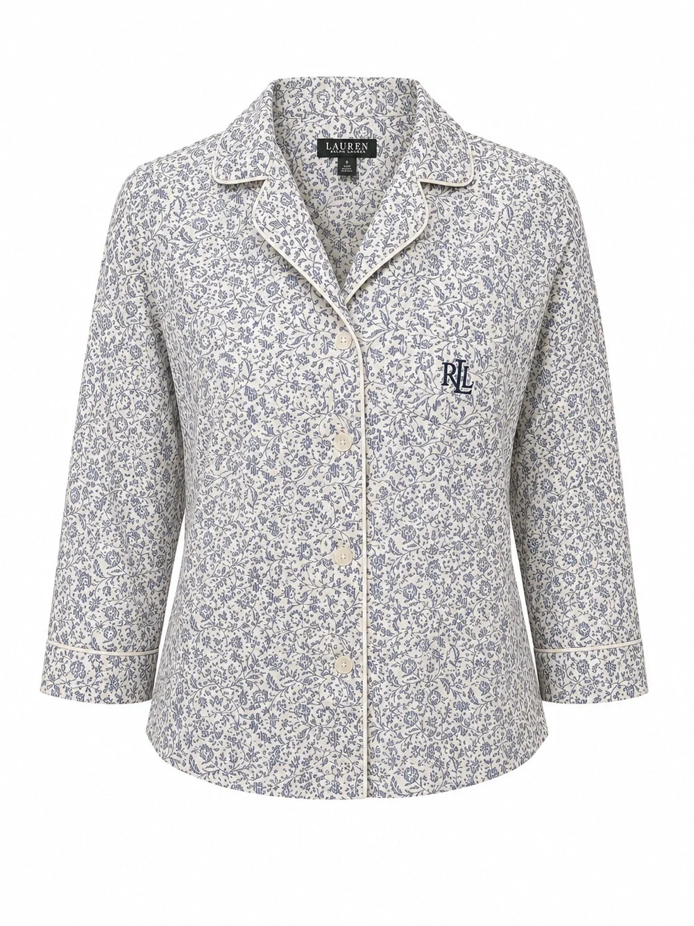Lauren Ralph Lauren Paisley Cotton Pajama Sleep Shirt Small